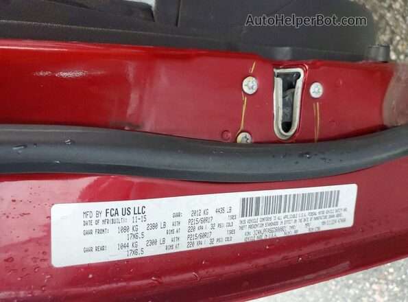 1C4NJPFA5GD600821 2016 JEEP PATRIOT Maroon VIN sticker view
