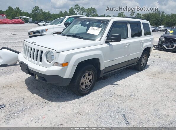 1C4NJRBB2GD521729 2016 JEEP PATRIOT White წინა მარცხენა ხედი სამი მეოთხედიდან