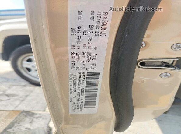 1C4NJRBB3HD181525 2017 JEEP PATRIOT Tan Widok naklejki z numerem VIN