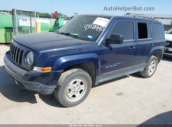 1C4NJRBB4GD522381 2016 JEEP PATRIOT Dark Blue Передняя левая четверть