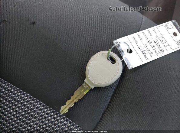 1C4NJRBB6GD500947 2016 JEEP PATRIOT Silver წინა პანელის ხედი