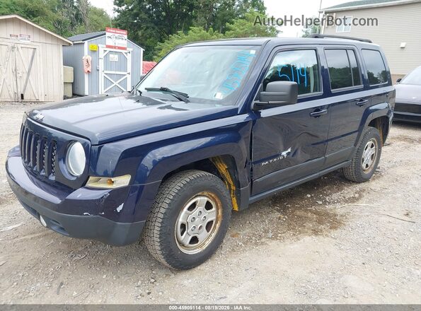 1C4NJRBB8GD654253 2016 JEEP PATRIOT Navy Передняя левая четверть