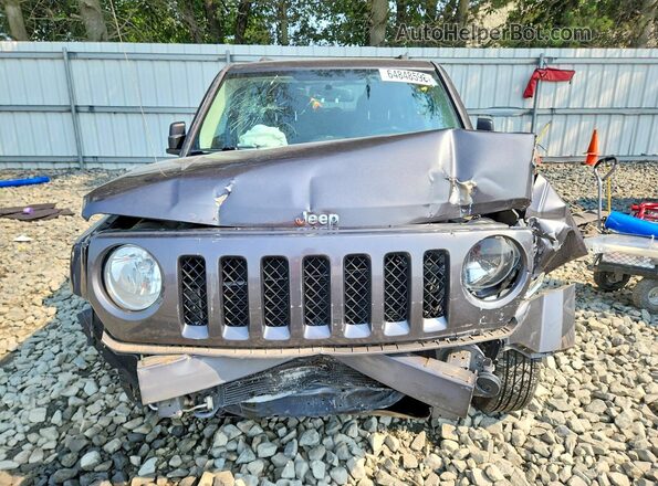 1C4NJRBB8GD779107 2016 JEEP PATRIOT Gray Front view