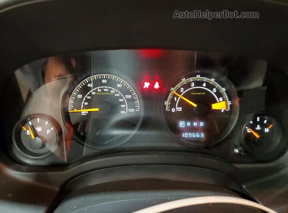 1C4NJRBB8HD179141 2017 JEEP PATRIOT Red Instrument cluster view