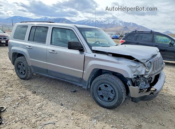 1C4NJRBB9GD671997 2016 JEEP PATRIOT Серебряный Передняя правая четверть