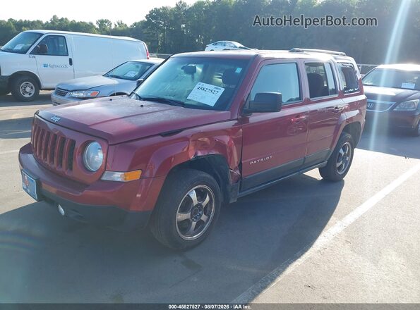 1C4NJRBB9HD106358 2017 JEEP PATRIOT Бордовый Передняя левая четверть