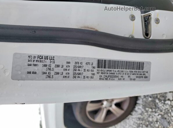 1C4NJRFB2GD695441 2016 JEEP PATRIOT White Вид наклейки з VIN-кодом