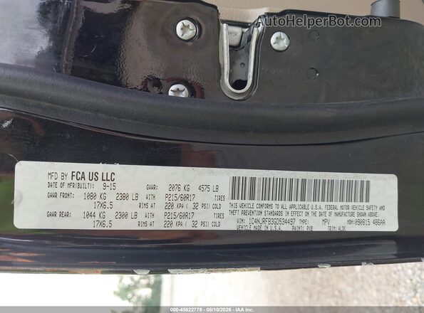 1C4NJRFB3GD534497 2016 JEEP PATRIOT Black ძრავის განყოფილების ხედი
