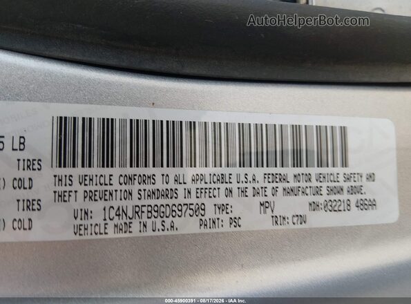 1C4NJRFB9GD697509 2016 JEEP PATRIOT Silver ძრავის განყოფილების ხედი