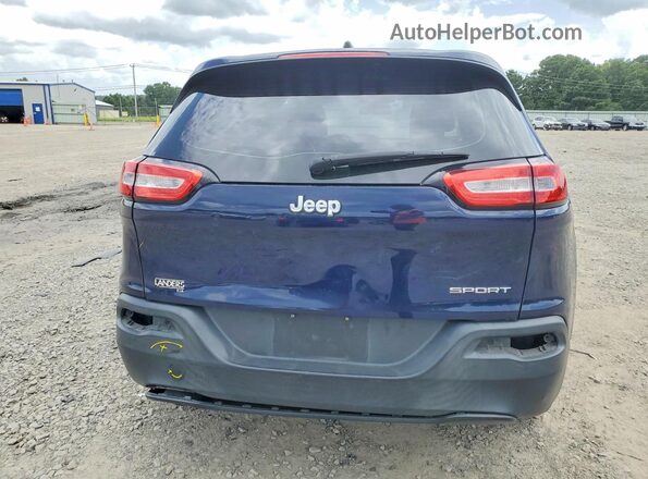 1C4PJLAB0GW160139 2016 JEEP CHEROKEE Blue უკანა ხედი