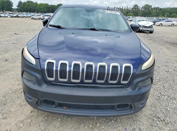 1C4PJLAB0GW160139 2016 JEEP CHEROKEE Blue წინა ხედი