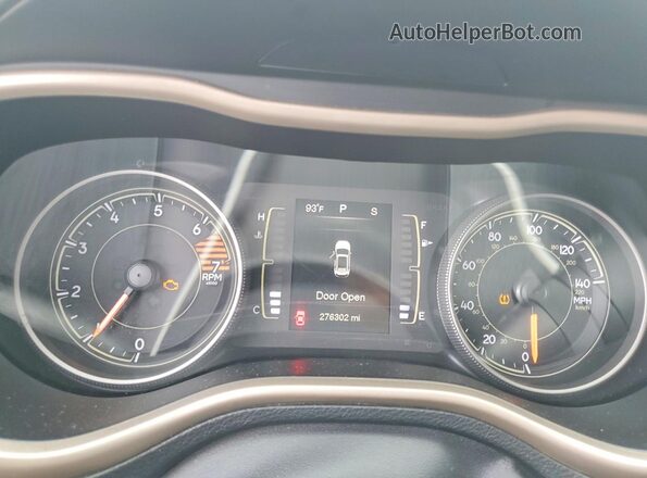 1C4PJLAB0GW160139 2016 JEEP CHEROKEE Blue ხელსაწყოთა პანელის ხედი