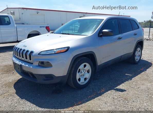 1C4PJLAB0HD225097 2017 JEEP CHEROKEE Silver Vista tres cuartos delantera izquierda