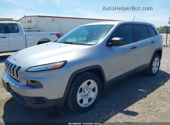 1C4PJLAB0HD225097 2017 JEEP CHEROKEE Silver Vista frontal
