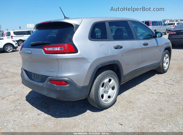 1C4PJLAB0HD225097 2017 JEEP CHEROKEE Silver Trasero derecho