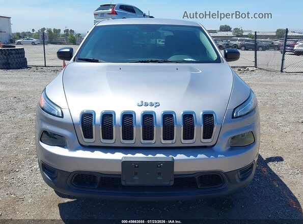 1C4PJLAB0HD225097 2017 JEEP CHEROKEE Silver Vista del cuadro de instrumentos