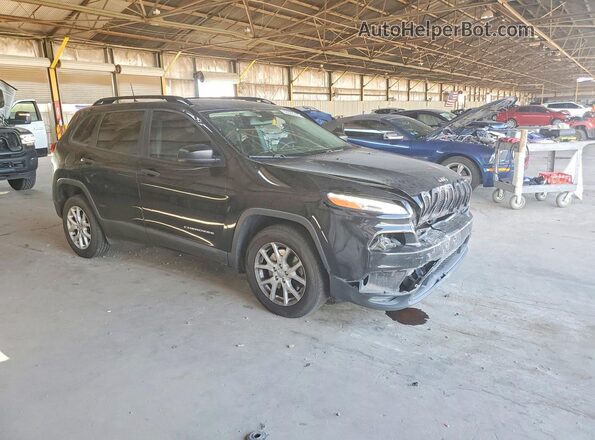 1C4PJLAB0HW669326 2017 JEEP CHEROKEE Черный Передняя правая четверть