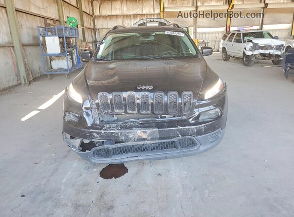 1C4PJLAB0HW669326 2017 JEEP CHEROKEE Черный Вид спереди
