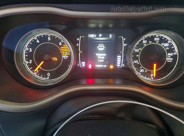 1C4PJLAB0HW669326 2017 JEEP CHEROKEE Черный Вид щитка приборов