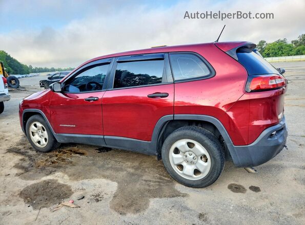 1C4PJLAB2HD218913 2017 JEEP CHEROKEE Бордовый Задняя левая четверть