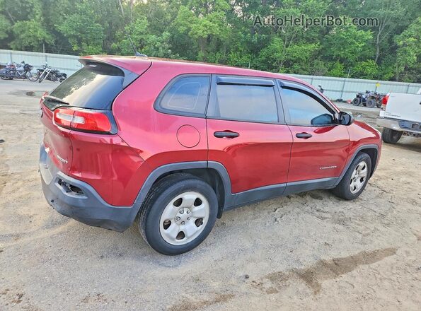 1C4PJLAB2HD218913 2017 JEEP CHEROKEE Бордовый Задняя правая четверть
