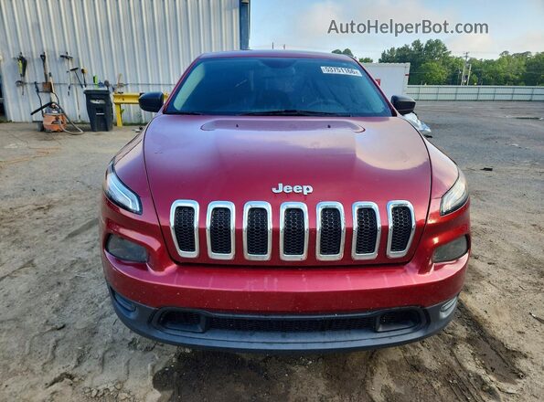 1C4PJLAB2HD218913 2017 JEEP CHEROKEE Бордовый Вид спереди