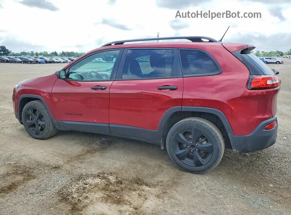 1C4PJLAB2HW554291 2017 JEEP CHEROKEE Maroon Tył lewy