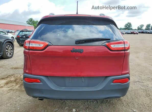 1C4PJLAB2HW554291 2017 JEEP CHEROKEE Maroon Widok z tyłu