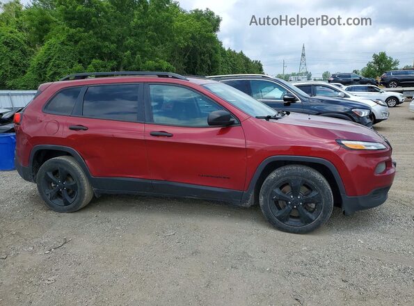 1C4PJLAB2HW554291 2017 JEEP CHEROKEE Maroon Przód prawy