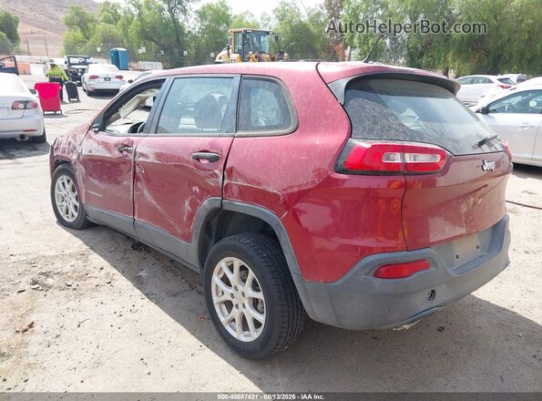 1C4PJLAB3HW663410 2017 JEEP CHEROKEE Red უკანა მარცხენა