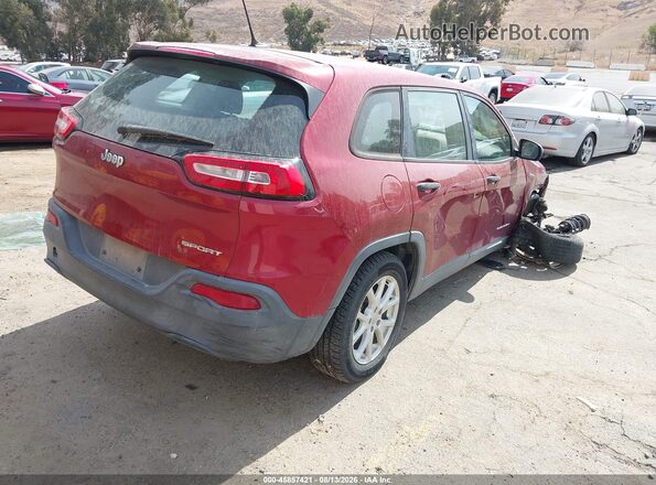 1C4PJLAB3HW663410 2017 JEEP CHEROKEE Red უკანა მარჯვენა