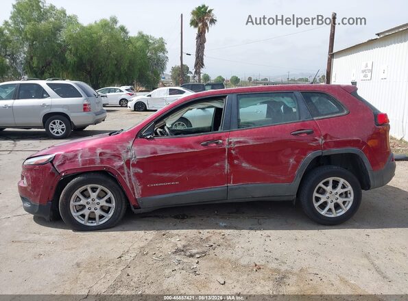1C4PJLAB3HW663410 2017 JEEP CHEROKEE Red სალონის 360-გრადუსიანი ხედი