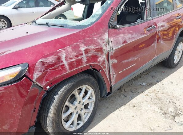 1C4PJLAB3HW663410 2017 JEEP CHEROKEE Red 
