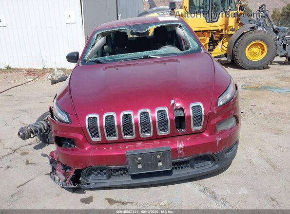 1C4PJLAB3HW663410 2017 JEEP CHEROKEE Red ხელსაწყოთა პანელის ხედი
