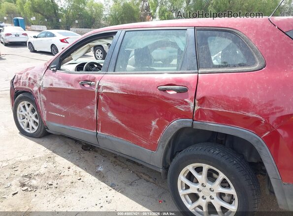 1C4PJLAB3HW663410 2017 JEEP CHEROKEE Red 