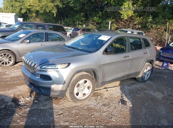 1C4PJLAB4GW126883 2016 JEEP CHEROKEE Silver Przód lewy