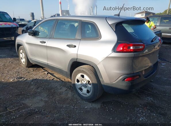 1C4PJLAB4GW126883 2016 JEEP CHEROKEE Silver Tył lewy