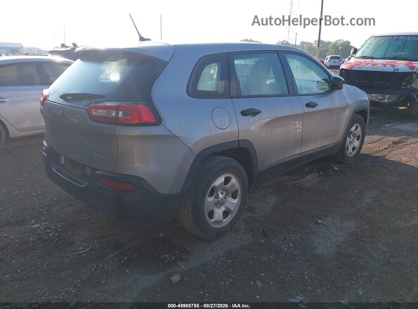 1C4PJLAB4GW126883 2016 JEEP CHEROKEE Silver Tył prawy