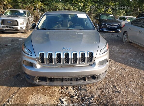 1C4PJLAB4GW126883 2016 JEEP CHEROKEE Silver Widok zestawu wskaźników