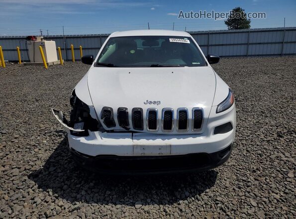 1C4PJLAB4HW654392 2017 JEEP CHEROKEE White Widok z przodu