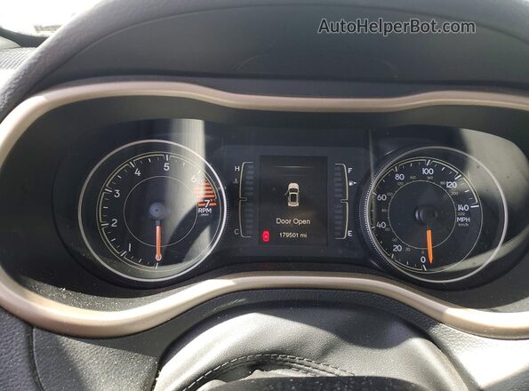 1C4PJLAB4HW654392 2017 JEEP CHEROKEE White Widok zestawu wskaźników