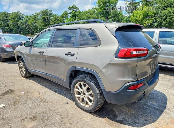 1C4PJLAB6GW376030 2016 JEEP CHEROKEE Silver უკანა მარცხენა