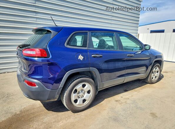 1C4PJLAB7GW114131 2016 JEEP CHEROKEE Blue Rear right
