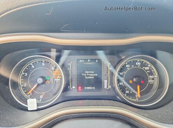 1C4PJLAB7GW114131 2016 JEEP CHEROKEE Blue Instrument cluster view
