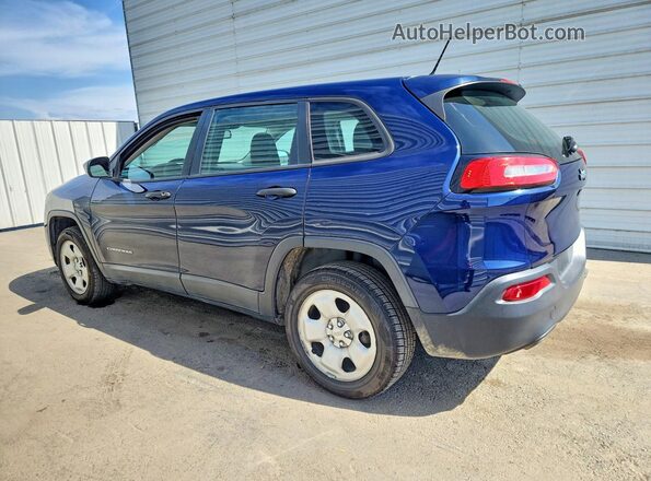 1C4PJLAB7GW114131 2016 JEEP CHEROKEE Blue Rear left