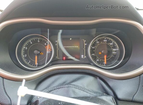 1C4PJLAB7GW136341 2016 JEEP CHEROKEE Gray Widok zestawu wskaźników