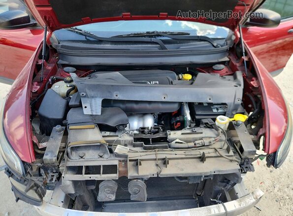 1C4PJLAB8HW548690 2017 JEEP CHEROKEE Burgundy Вид підкапотного простору