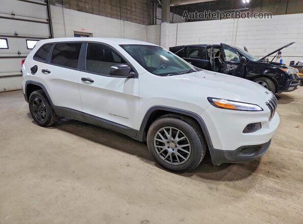 1C4PJLAB8HW660521 2017 JEEP CHEROKEE Белый Передняя правая четверть