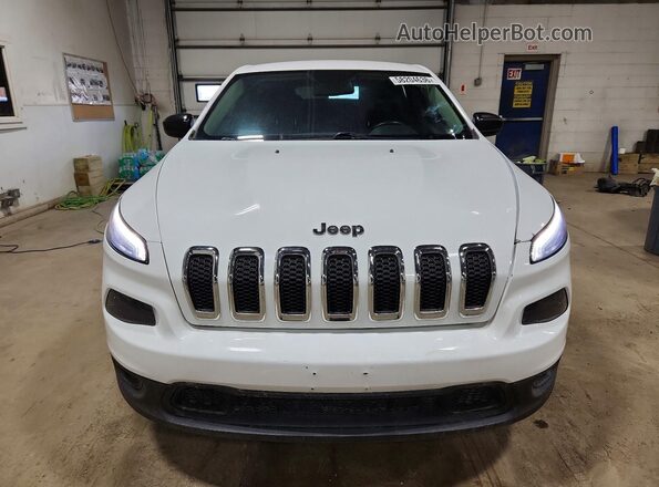 1C4PJLAB8HW660521 2017 JEEP CHEROKEE Белый Вид спереди