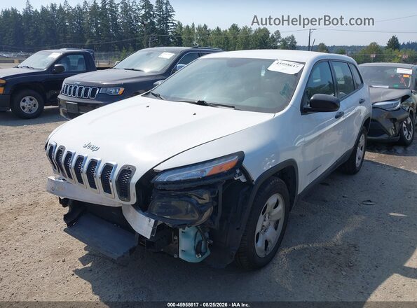 1C4PJLAB9GW166991 2016 JEEP CHEROKEE White Առջևի ձախ երեք քառորդ տեսարան